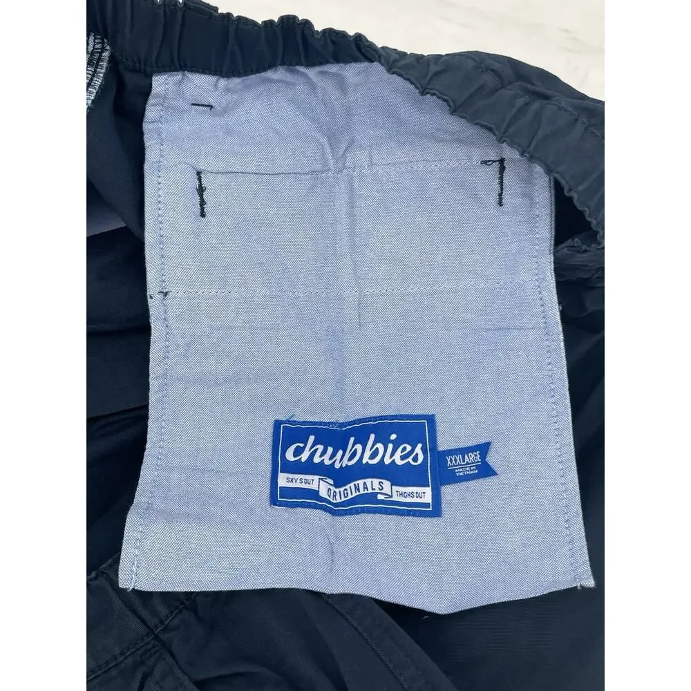 Men's Flat Front Navy Shorts - Picture 9 of 11